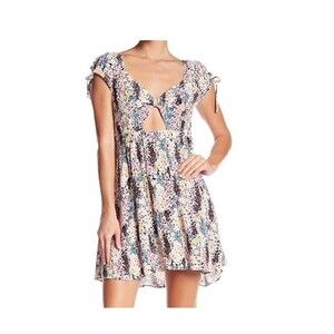 free people floral mini dress